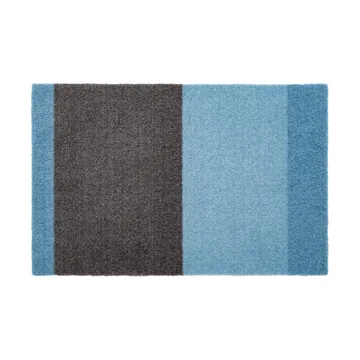 Stripes ovimatto vaakasuuntainen - Blue-steel grey, 40 x 60 cm - tica copenhagen