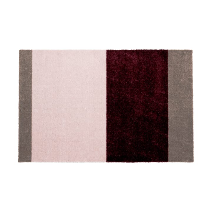 Stripes ovimatto vaakasuuntainen - Bordeaux-rose-sand, 60x90 cm - Tica copenhagen