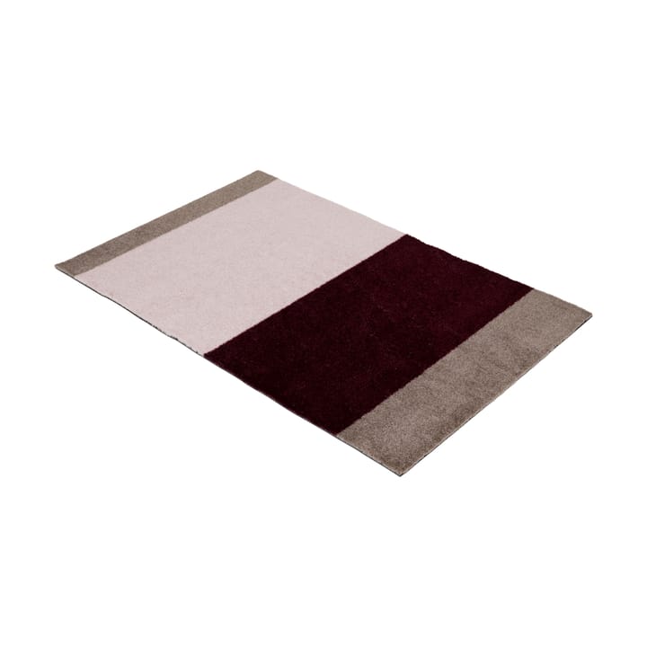 Stripes ovimatto vaakasuuntainen, Bordeaux-rose-sand, 60x90 cm tica copenhagen