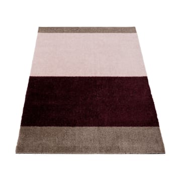 Stripes ovimatto vaakasuuntainen - Bordeaux-rose-sand, 60x90 cm - tica copenhagen