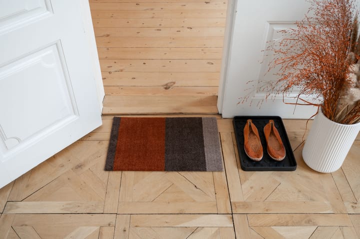 Stripes ovimatto vaakasuuntainen, Brown-terrakotta, 40 x 60 cm tica copenhagen