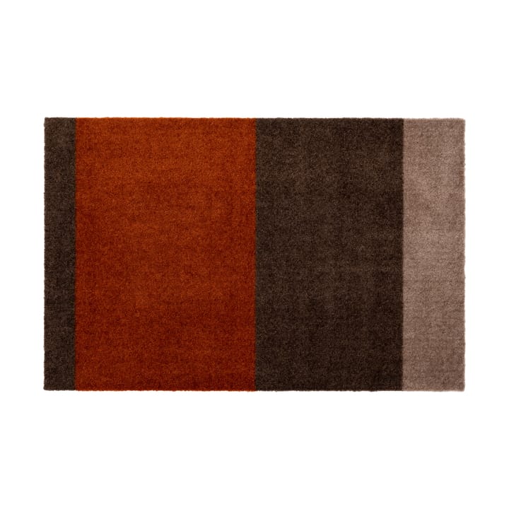 Stripes ovimatto vaakasuuntainen - Brown-terrakotta, 60 x 90 cm - Tica copenhagen