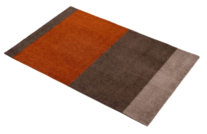 Stripes ovimatto vaakasuuntainen, Brown-terrakotta, 60 x 90 cm tica copenhagen
