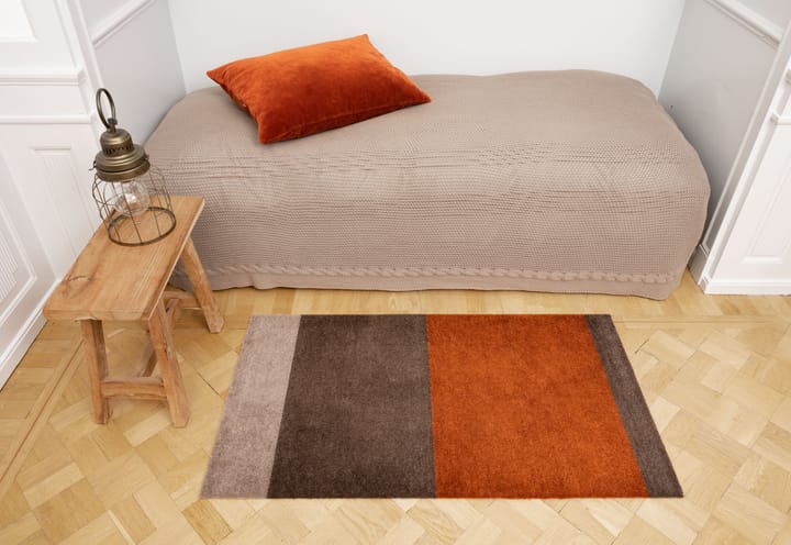 Stripes ovimatto vaakasuuntainen, Brown-terrakotta, 60 x 90 cm tica copenhagen