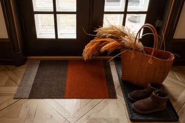 Stripes ovimatto vaakasuuntainen - Brown-terrakotta, 60 x 90 cm - tica copenhagen