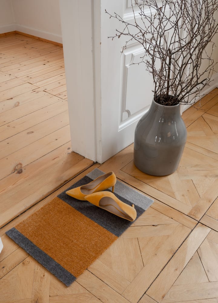 Stripes ovimatto vaakasuuntainen, Dijon-brown-sand, 40 x 60 cm tica copenhagen