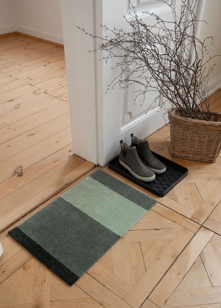 Stripes ovimatto vaakasuuntainen, Green, 40 x 60 cm tica copenhagen
