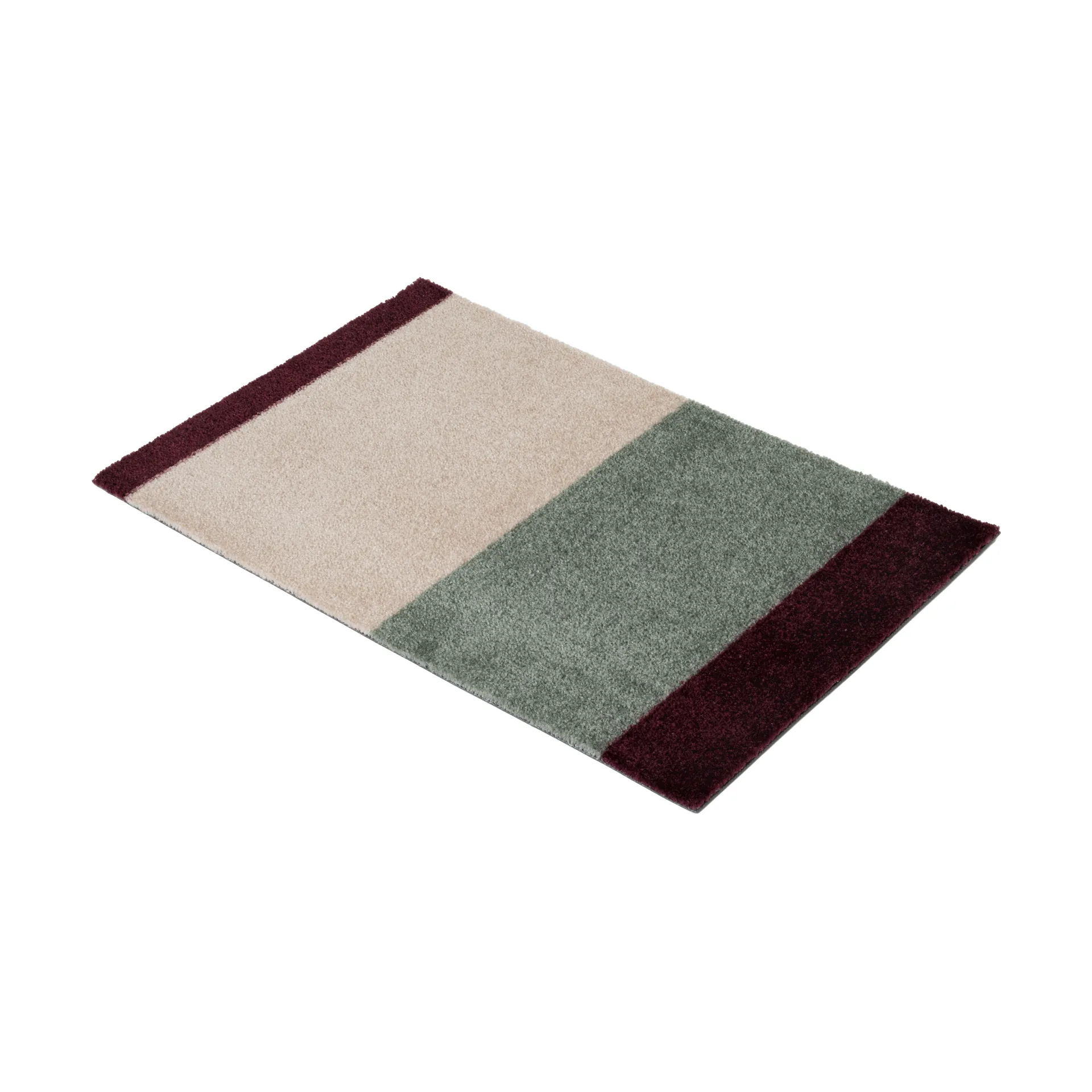 Stripes ovimatto vaakasuuntainen, Green-ivory-bordeaux, 40x60 cm tica copenhagen