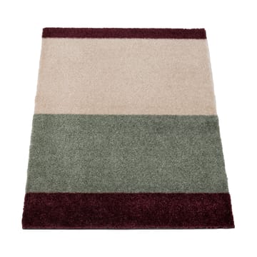 Stripes ovimatto vaakasuuntainen - Green-ivory-bordeaux, 40x60 cm - tica copenhagen