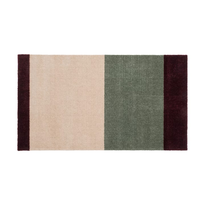 Stripes ovimatto vaakasuuntainen - Green-ivory-bordeaux, 60x90 cm - Tica copenhagen