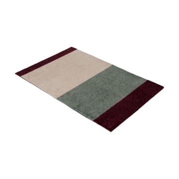 Stripes ovimatto vaakasuuntainen - Green-ivory-bordeaux, 60x90 cm - tica copenhagen