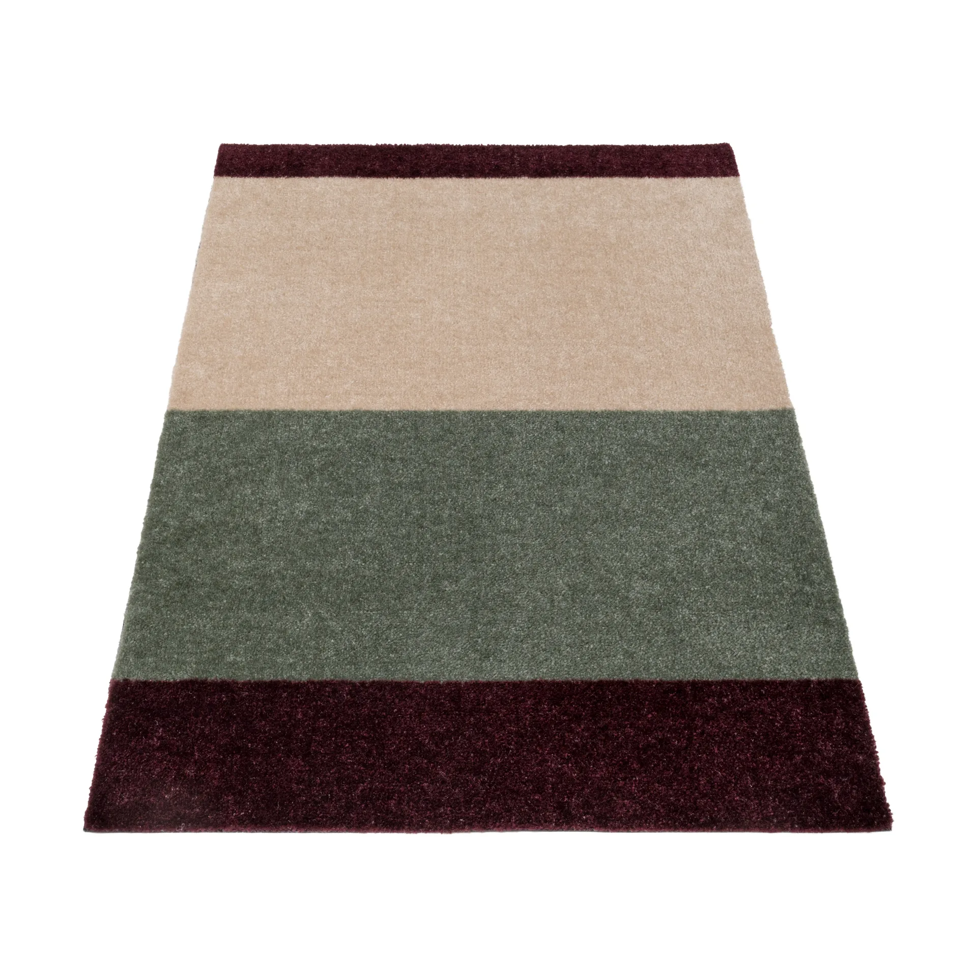 Stripes ovimatto vaakasuuntainen, Green-ivory-bordeaux, 60x90 cm tica copenhagen
