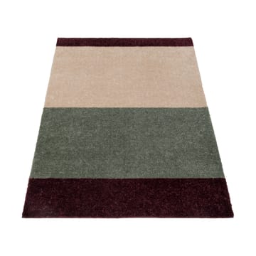 Stripes ovimatto vaakasuuntainen - Green-ivory-bordeaux, 60x90 cm - tica copenhagen