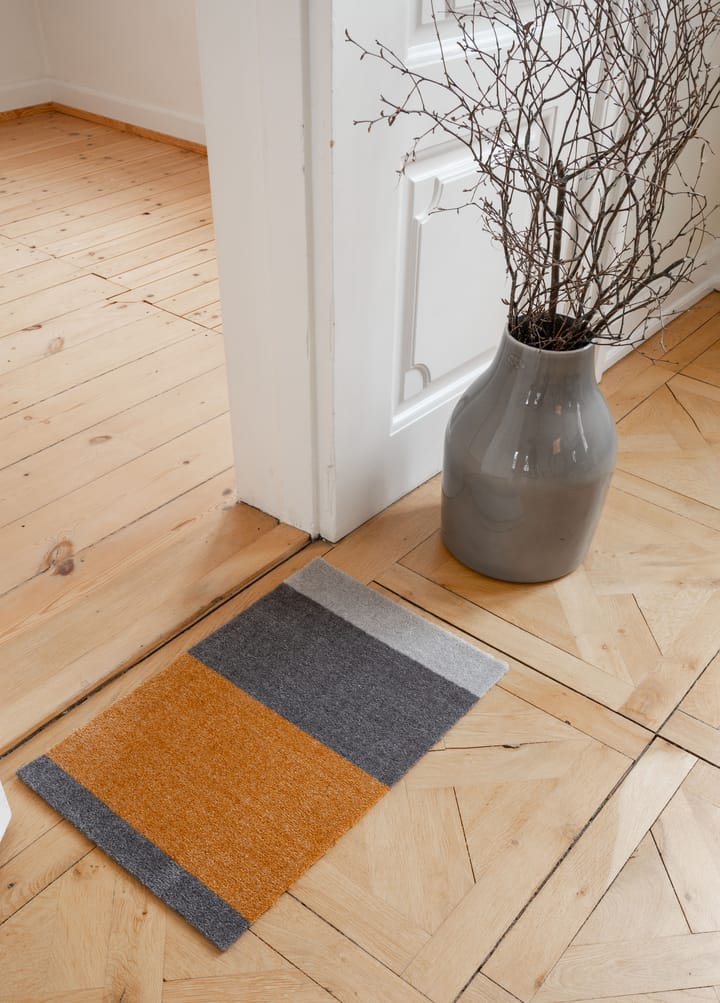 Stripes ovimatto vaakasuuntainen, Grey-grey-dijon, 40 x 60 cm tica copenhagen