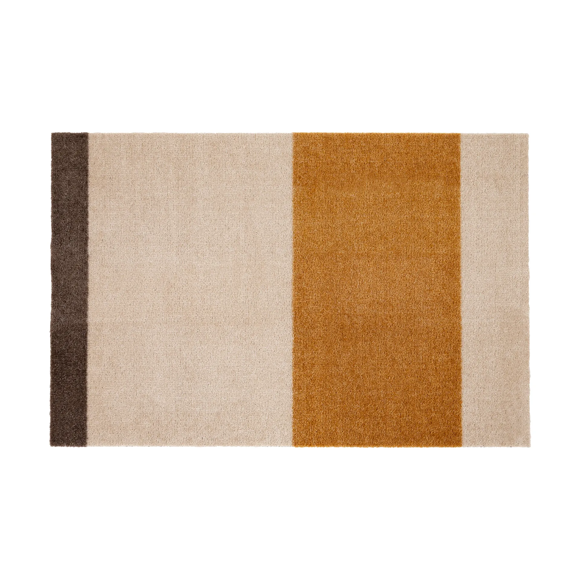 Stripes ovimatto vaakasuuntainen, Ivory-dijon-brown, 60 x 90 cm tica copenhagen