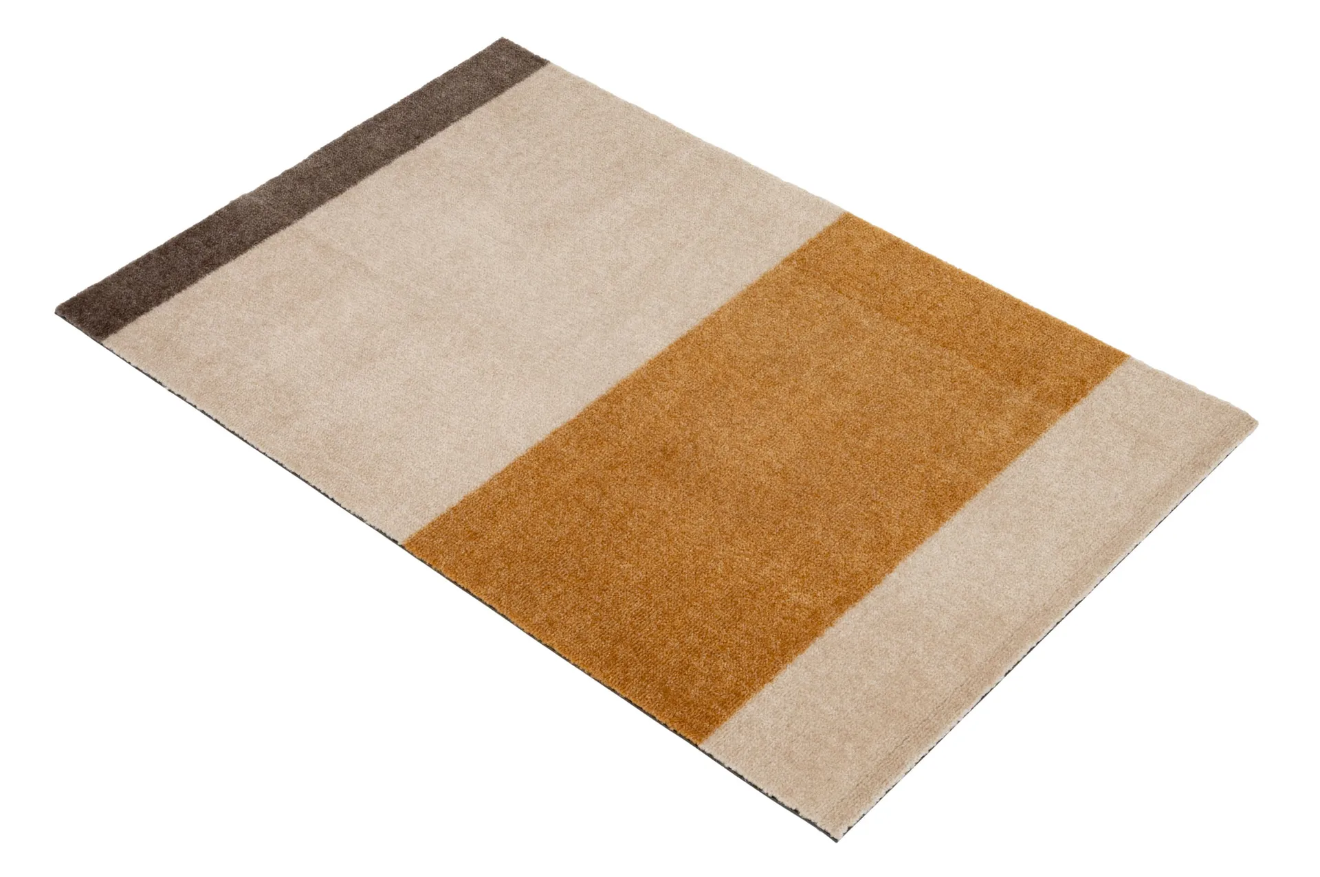 Stripes ovimatto vaakasuuntainen, Ivory-dijon-brown, 60 x 90 cm tica copenhagen