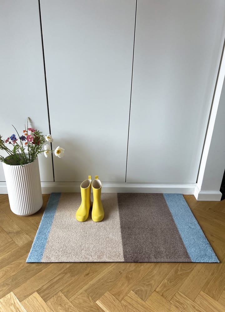 Stripes ovimatto vaakasuuntainen, Ivory-sand-blue, 60x90 cm tica copenhagen