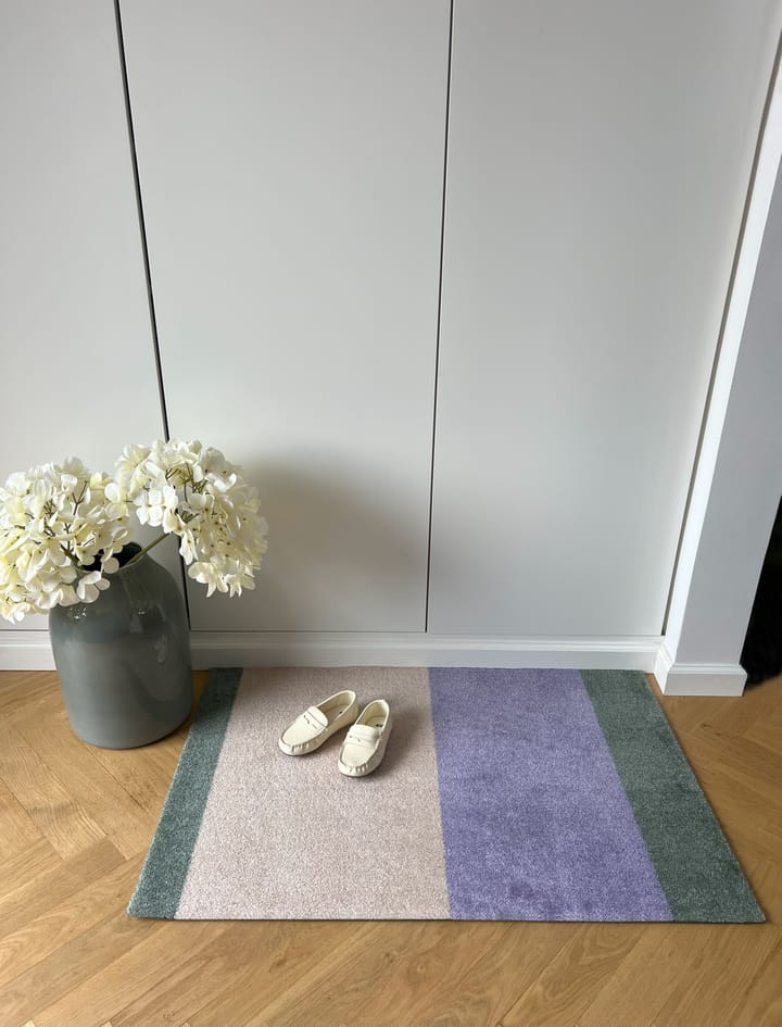 Stripes ovimatto vaakasuuntainen, Lilac-ivory-green, 60x90 cm tica copenhagen