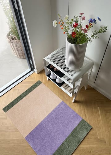 Stripes ovimatto vaakasuuntainen - Lilac-ivory-green, 60x90 cm - tica copenhagen