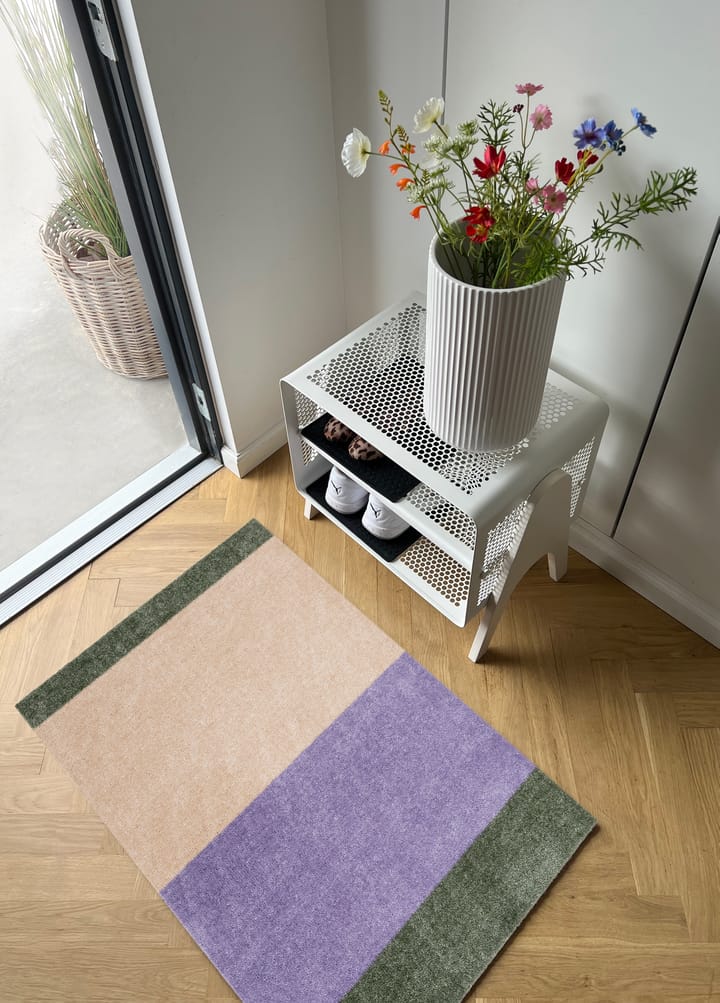 Stripes ovimatto vaakasuuntainen, Lilac-ivory-green, 60x90 cm tica copenhagen
