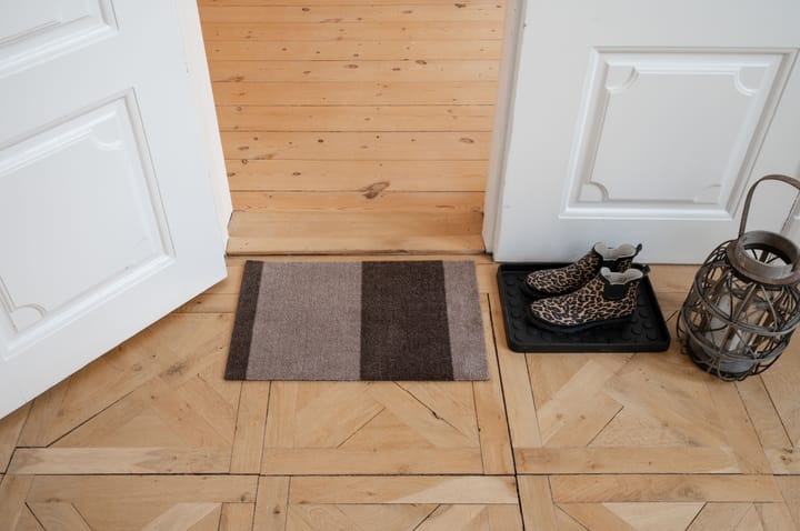 Stripes ovimatto vaakasuuntainen, Sand-brown, 40 x 60 cm tica copenhagen