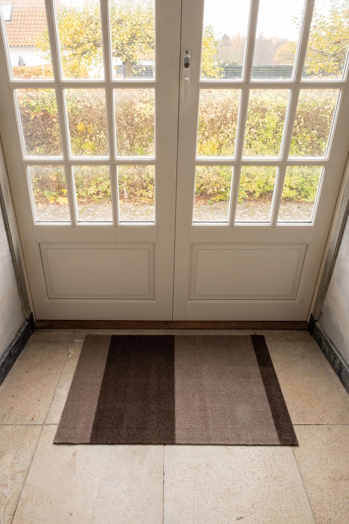 Stripes ovimatto vaakasuuntainen, Sand-brown, 60 x 90 cm tica copenhagen