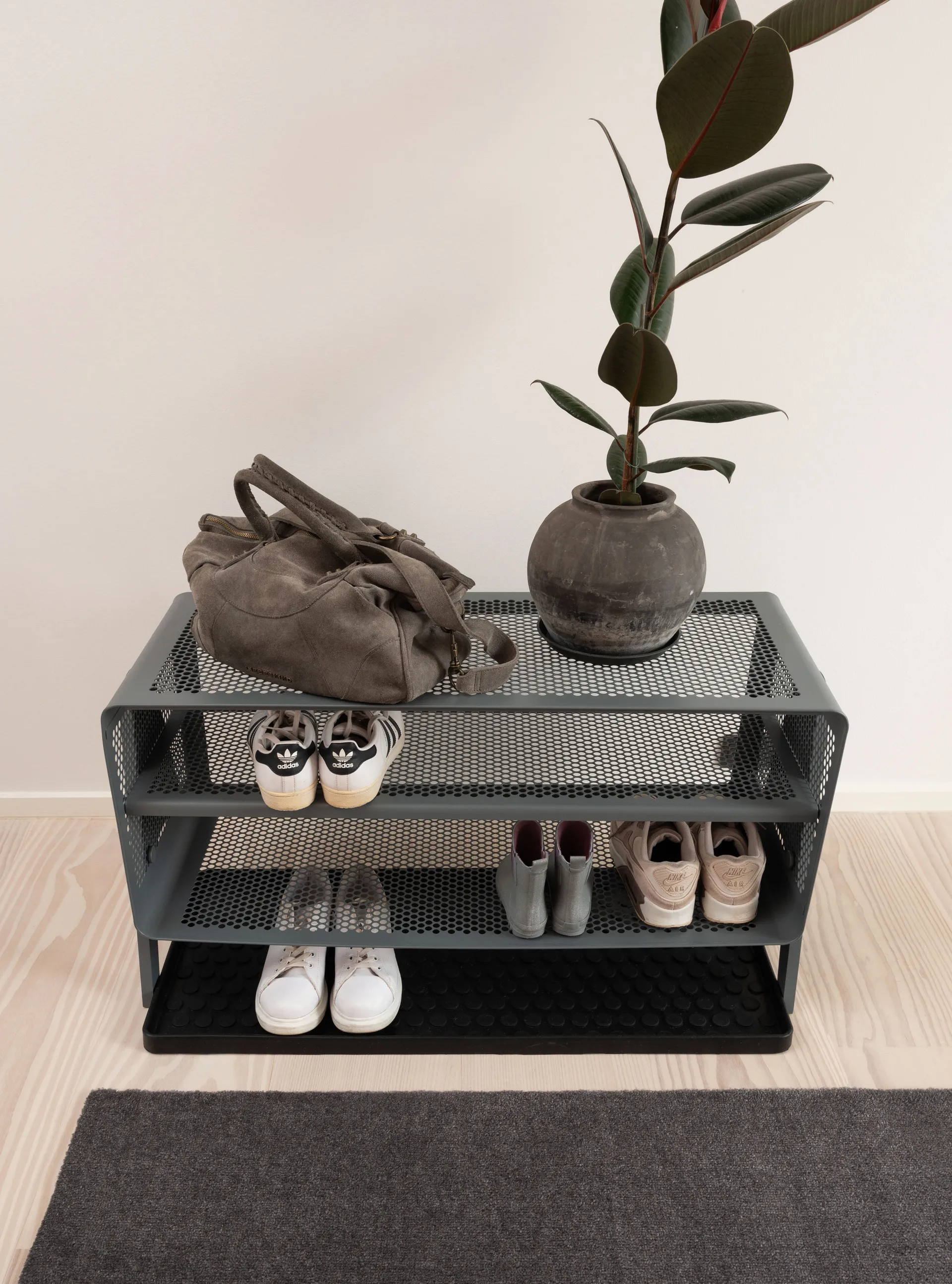 Tica Rack Floor big hylly, Steelgrey tica copenhagen