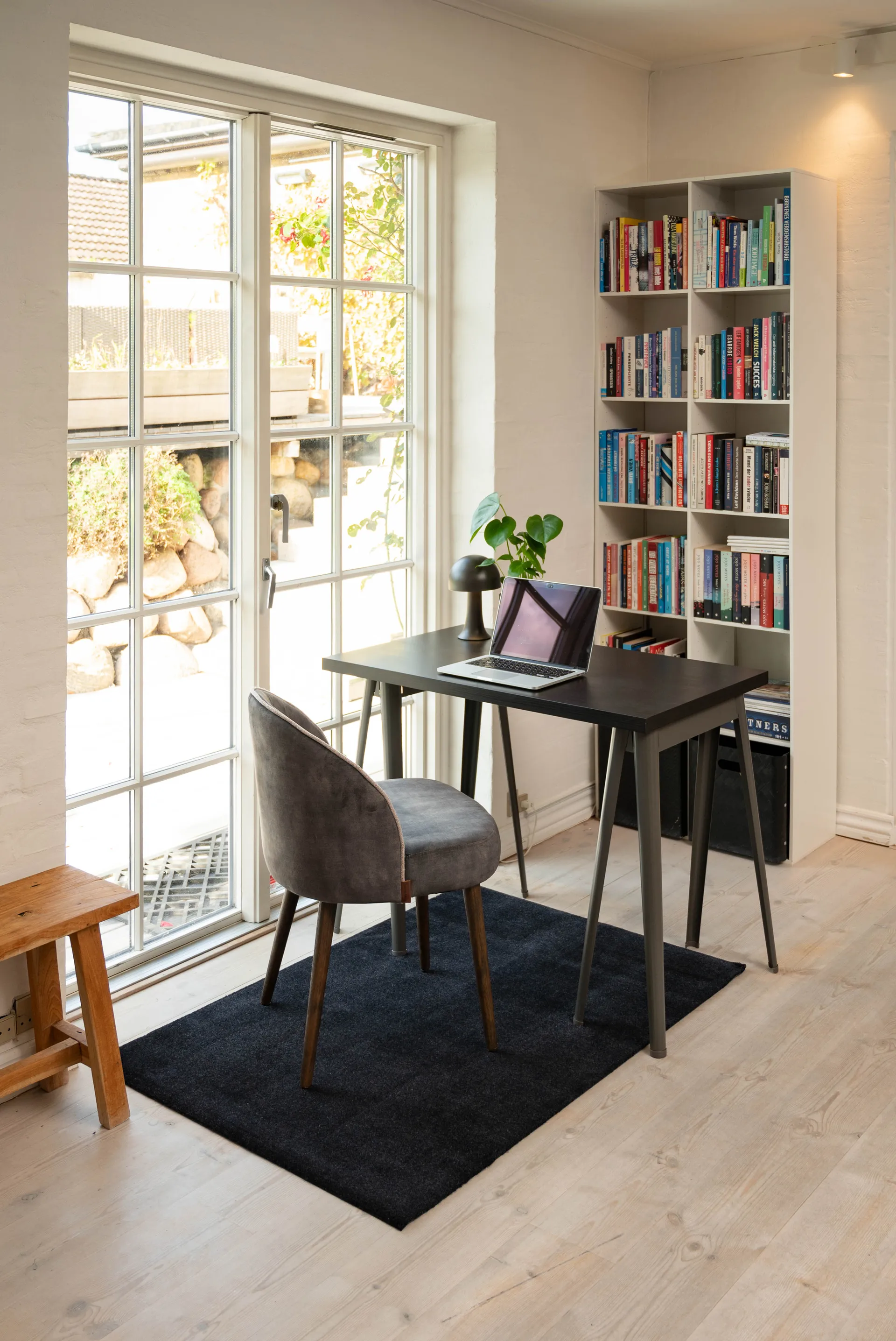 Unicolor käytävämatto, Black, 90 x 130 cm tica copenhagen