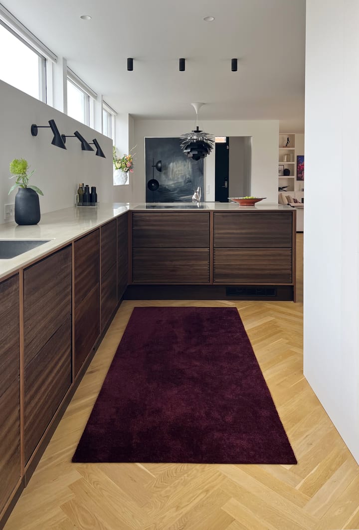 Unicolor käytävämatto, Bordeaux, 90x200 cm tica copenhagen