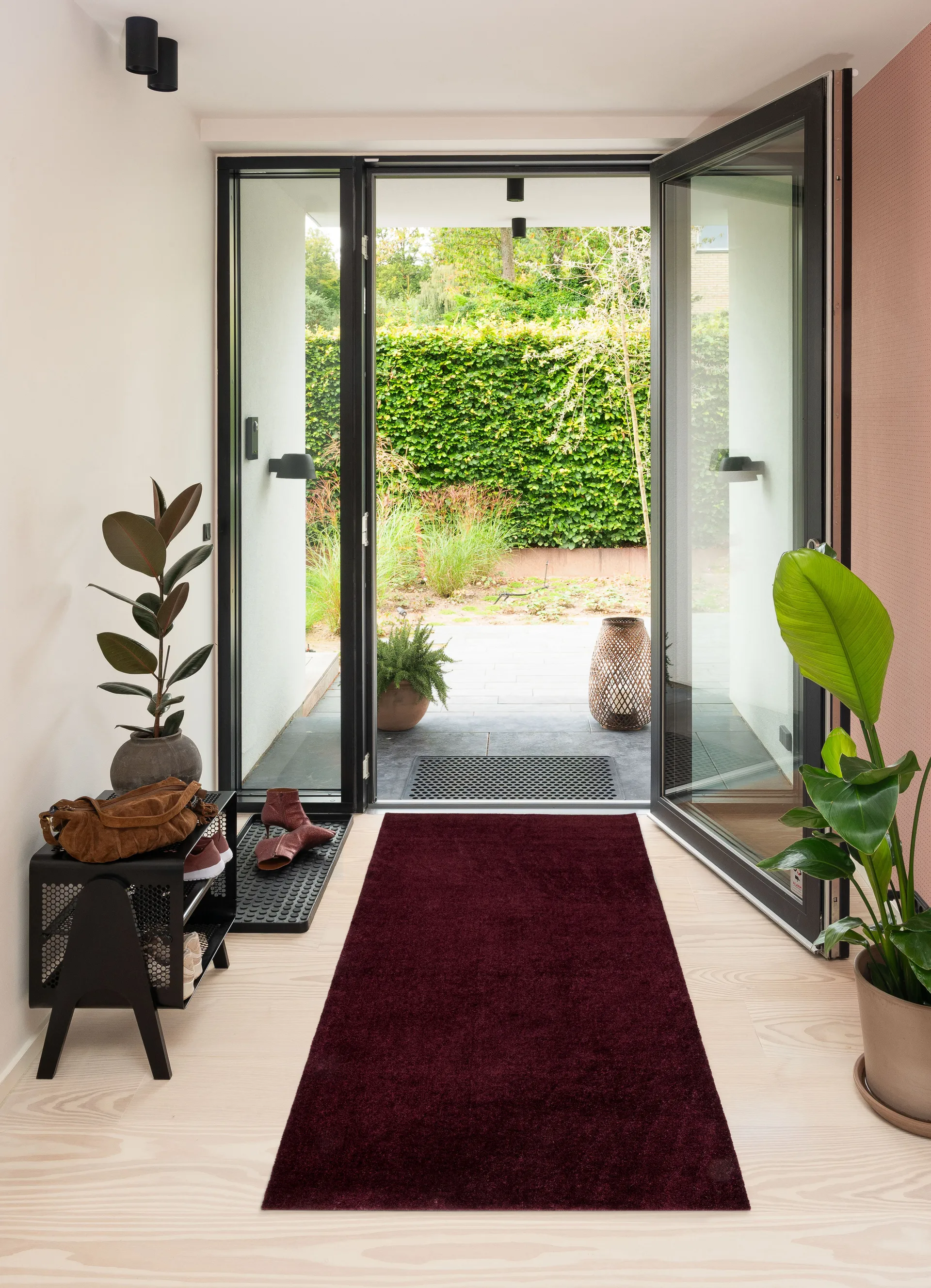 Unicolor käytävämatto, Bordeaux, 90x200 cm tica copenhagen