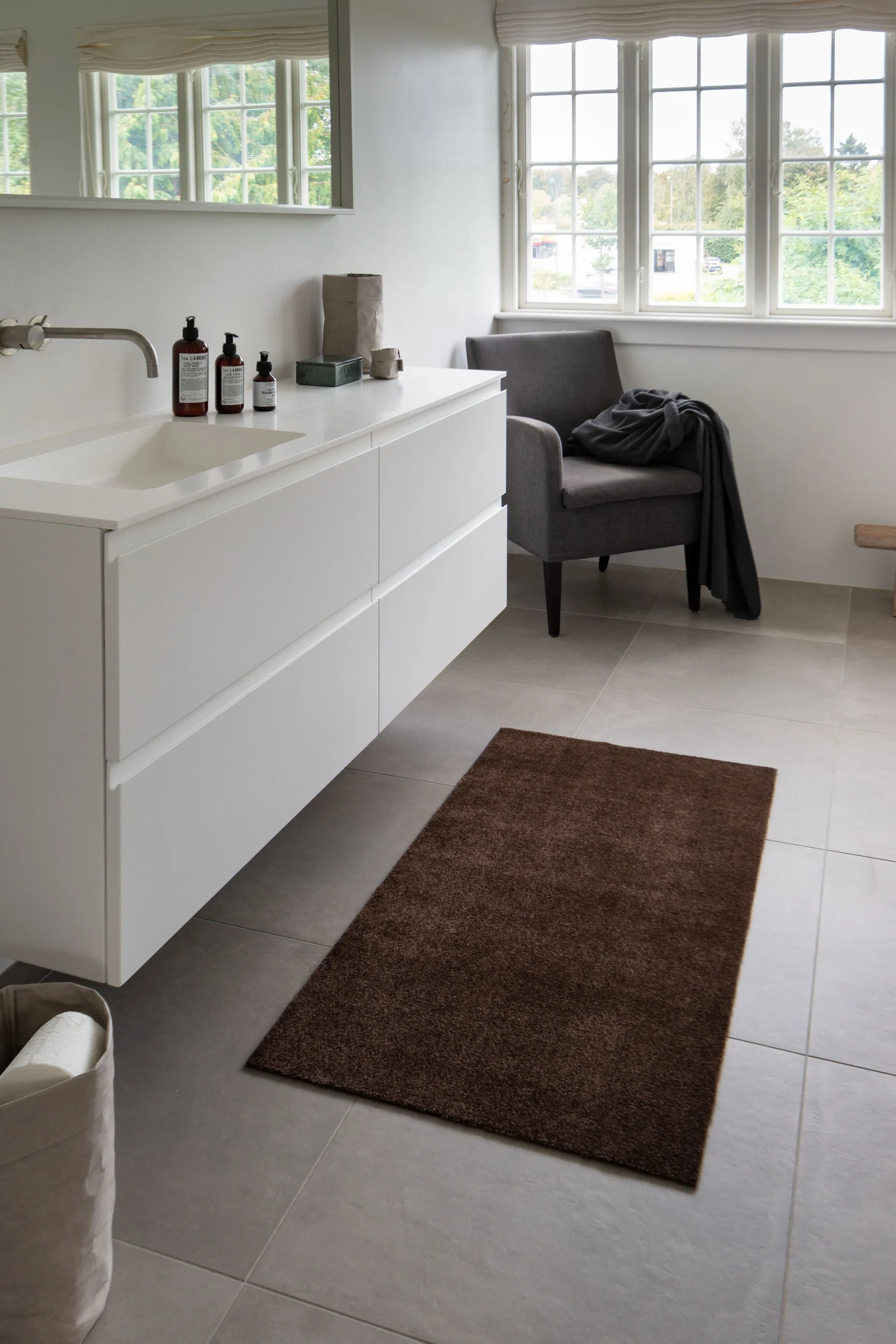 Unicolor käytävämatto, Brown, 67 x 120 cm tica copenhagen