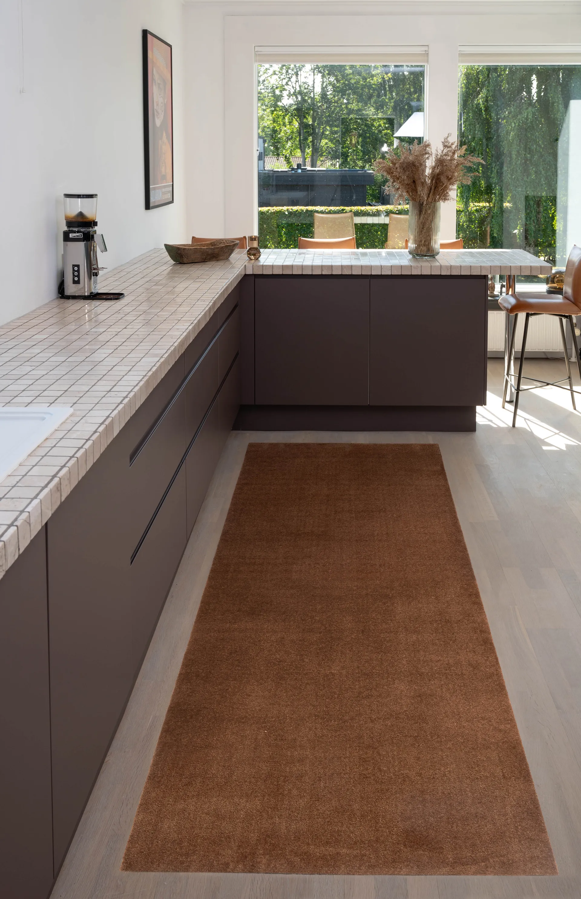 Unicolor käytävämatto, Cognac, 100x300 cm tica copenhagen