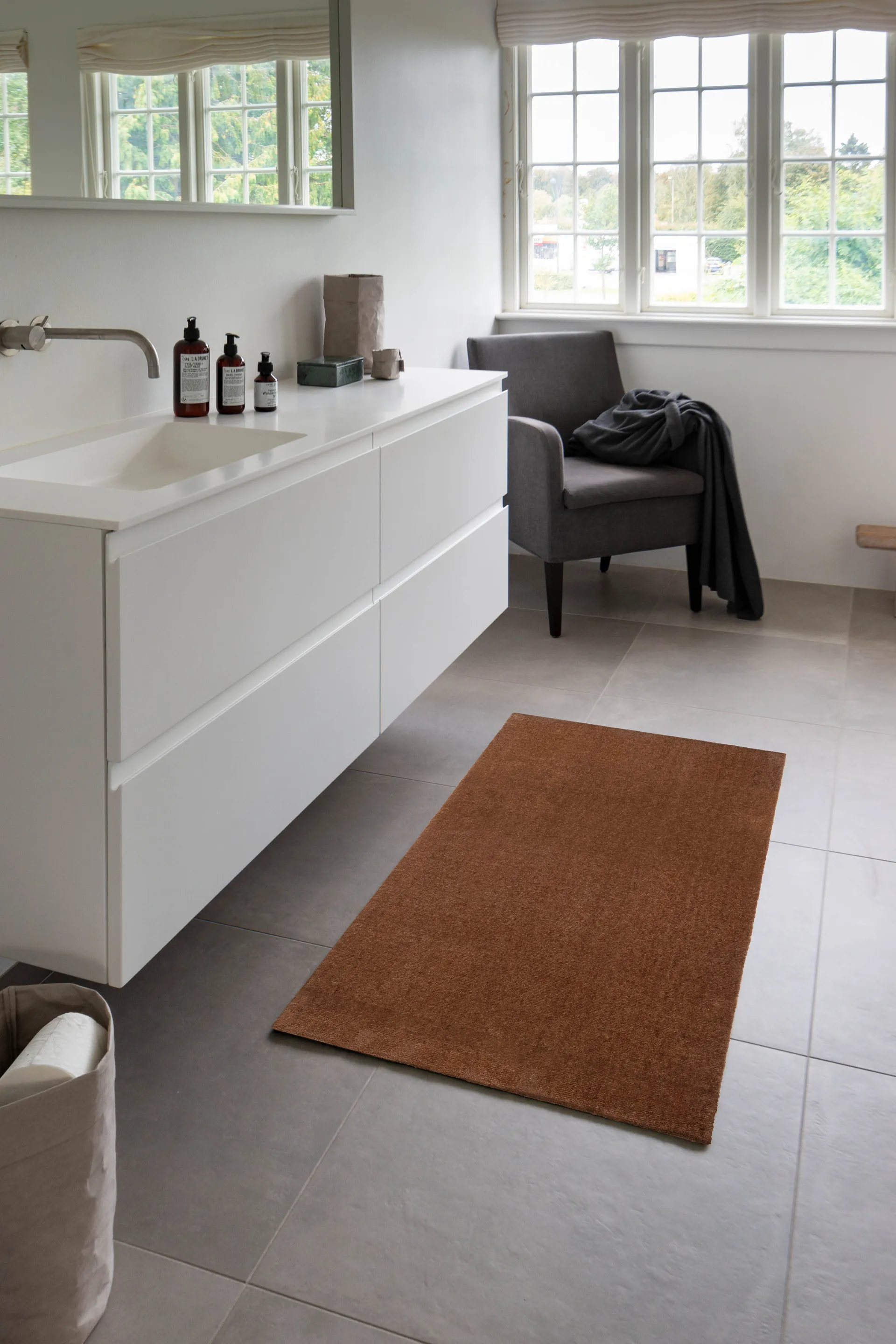 Unicolor käytävämatto, Cognac, 67x120 cm tica copenhagen