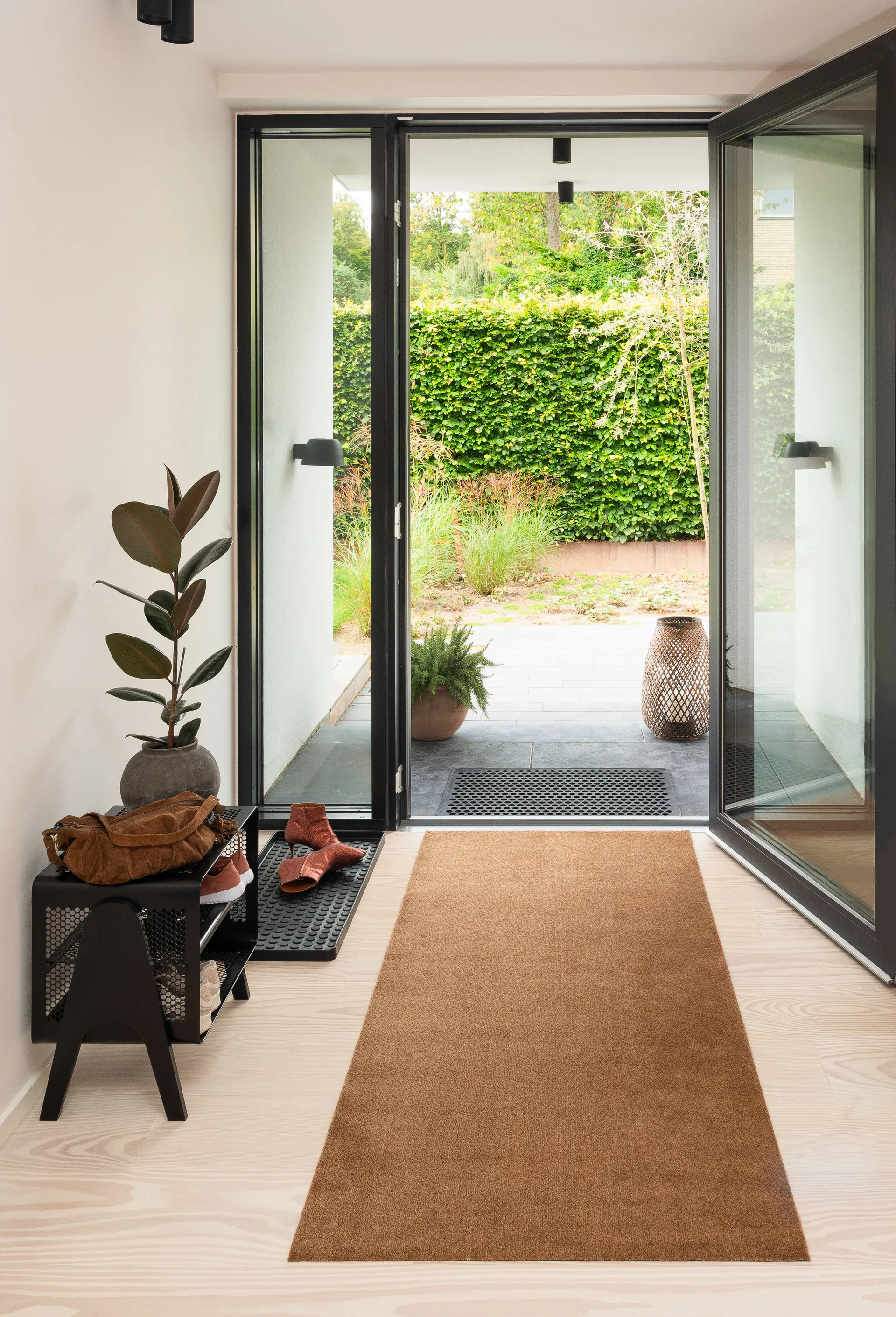 Unicolor käytävämatto, Cognac, 90x200 cm tica copenhagen