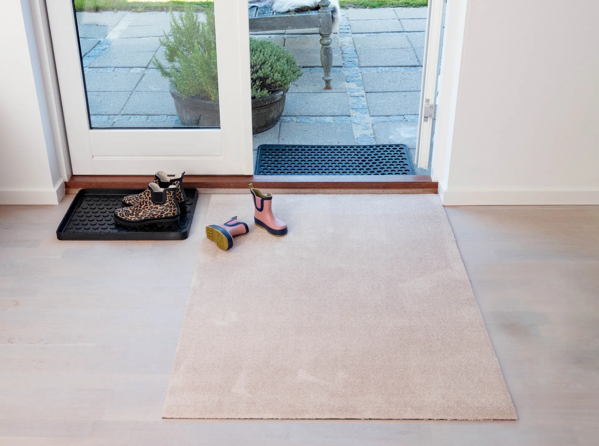 Unicolor käytävämatto, Ivory, 90 x 130 cm tica copenhagen