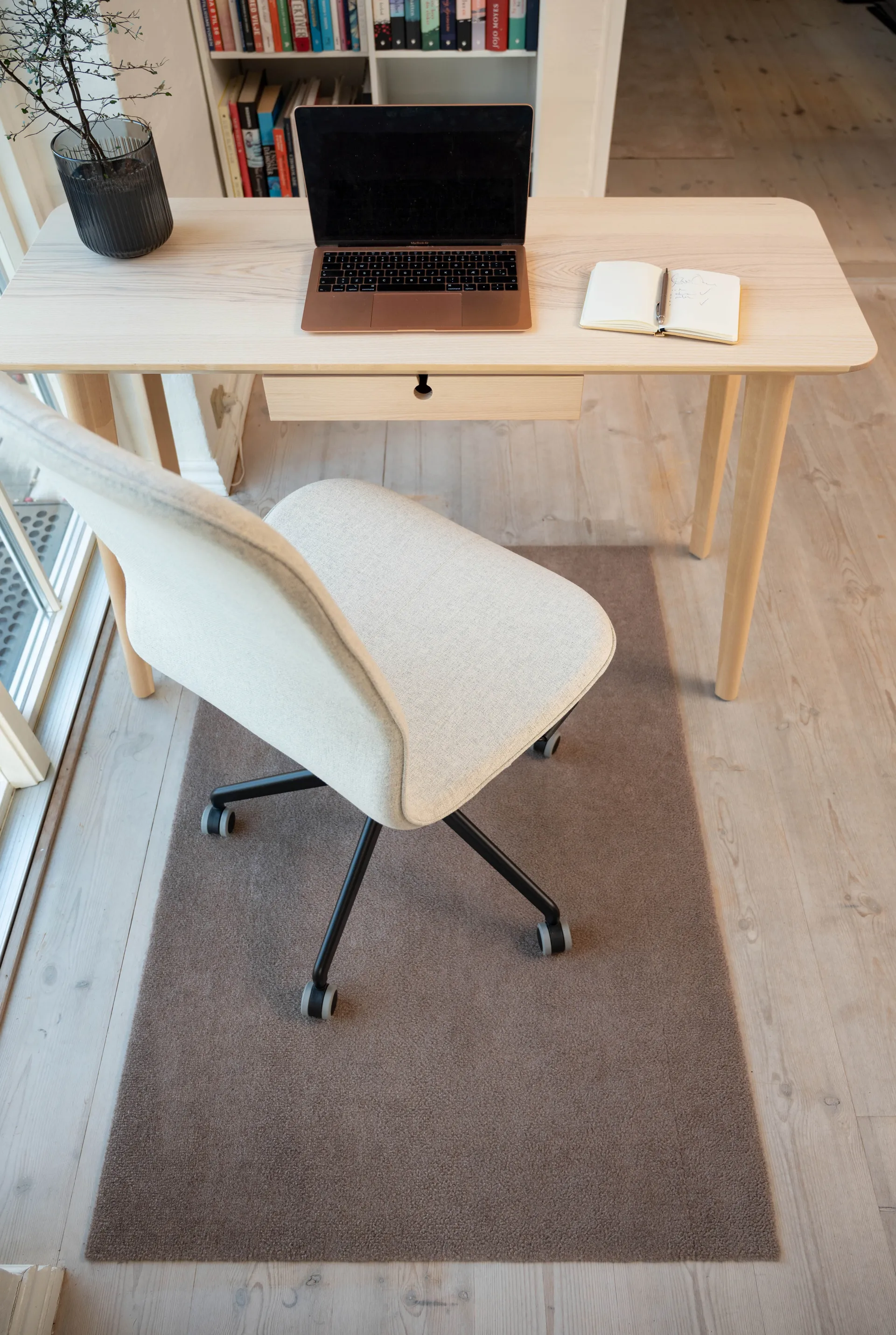 Unicolor käytävämatto, Sand, 90 x 130 cm tica copenhagen