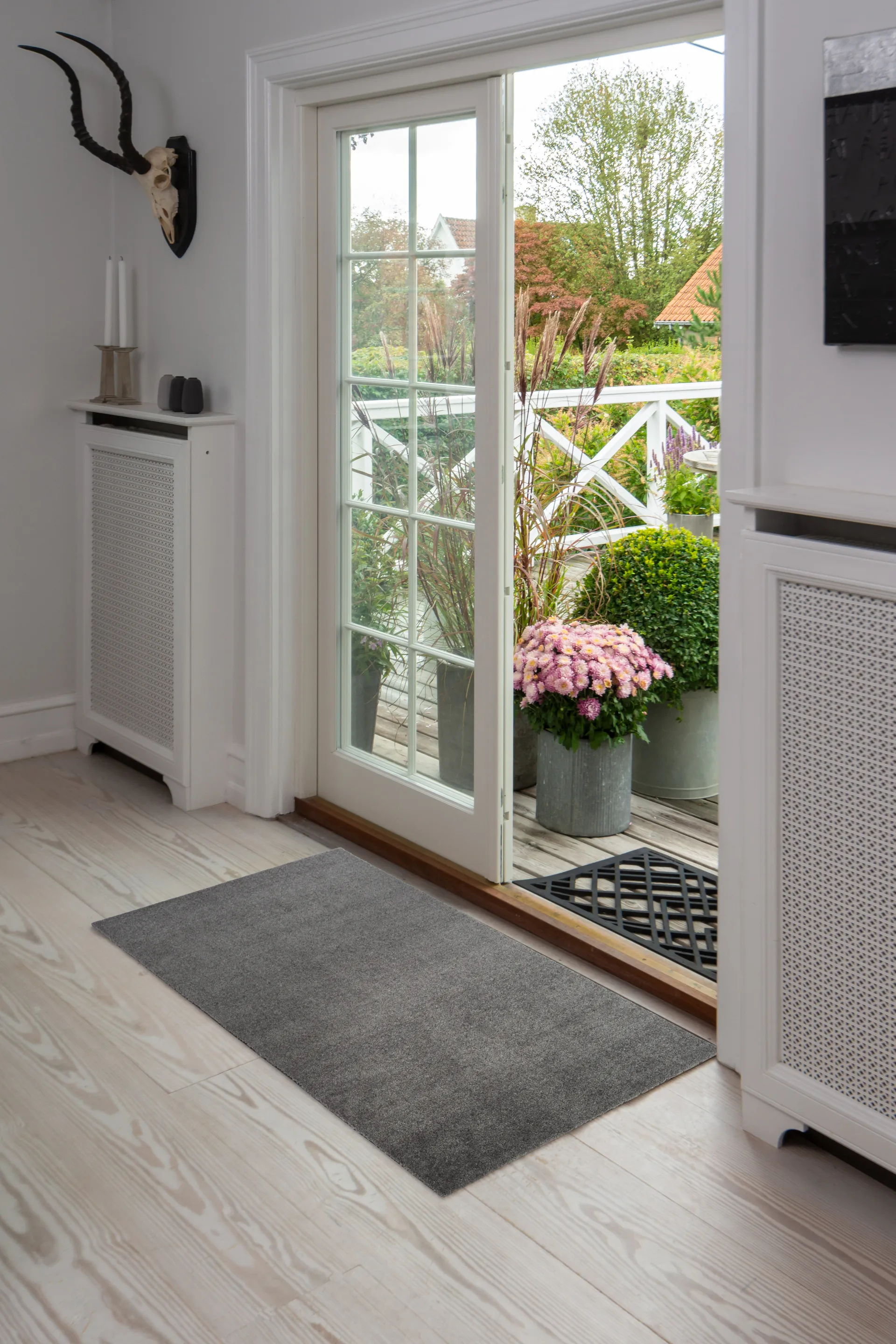 Unicolor käytävämatto, Steelgrey, 67 x 120 cm tica copenhagen