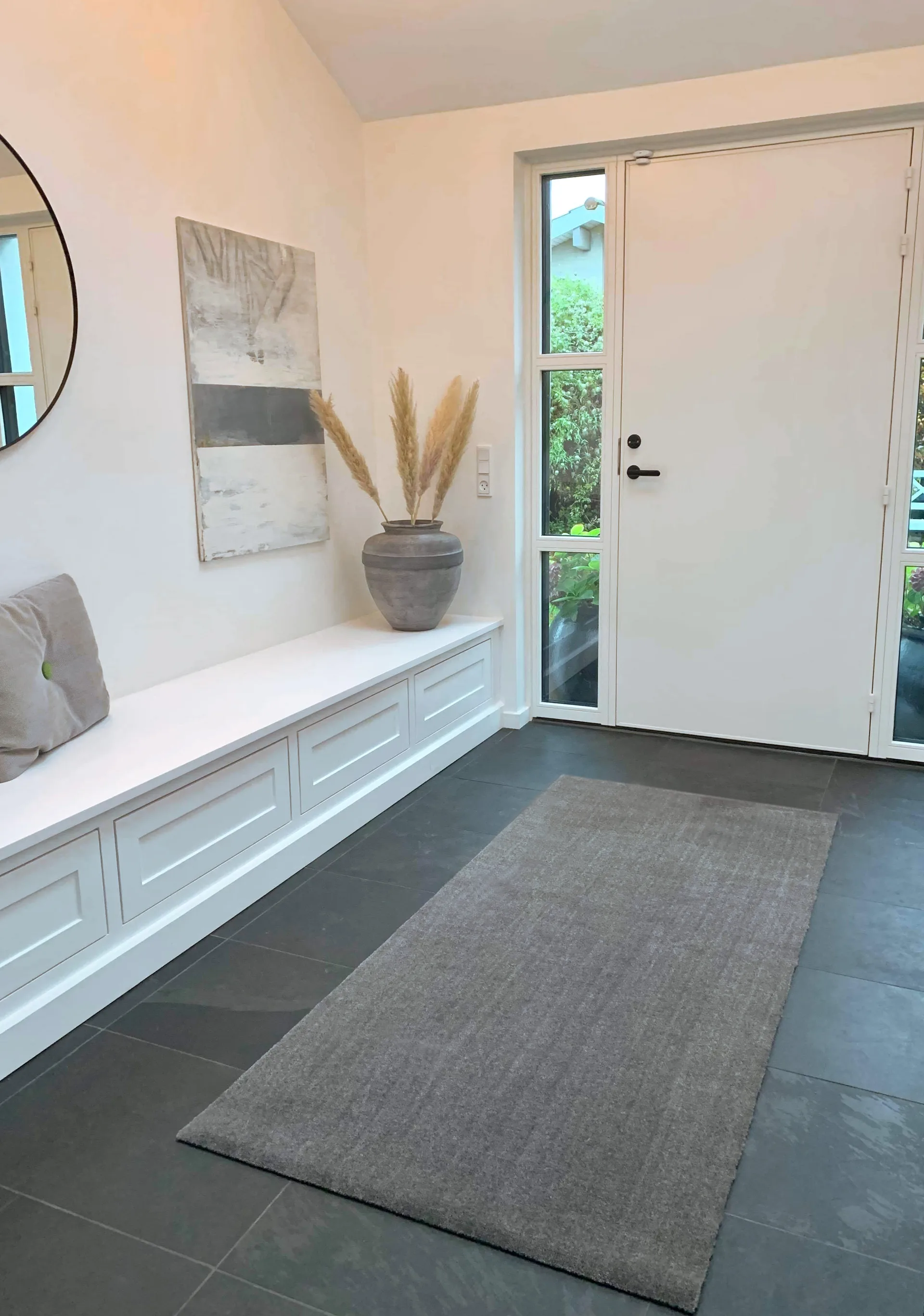 Unicolor käytävämatto, Steelgrey, 90 x 200 cm tica copenhagen