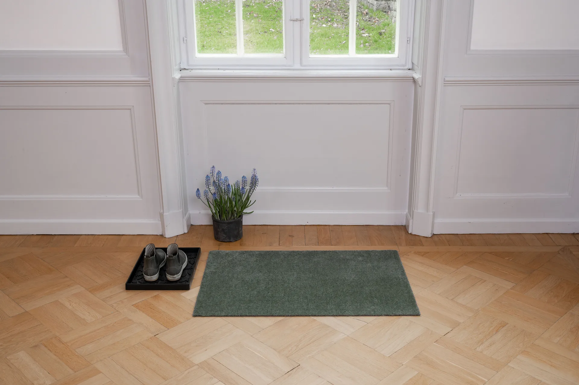 Unicolor ovimatto, Dusty green, 60 x 90 cm tica copenhagen