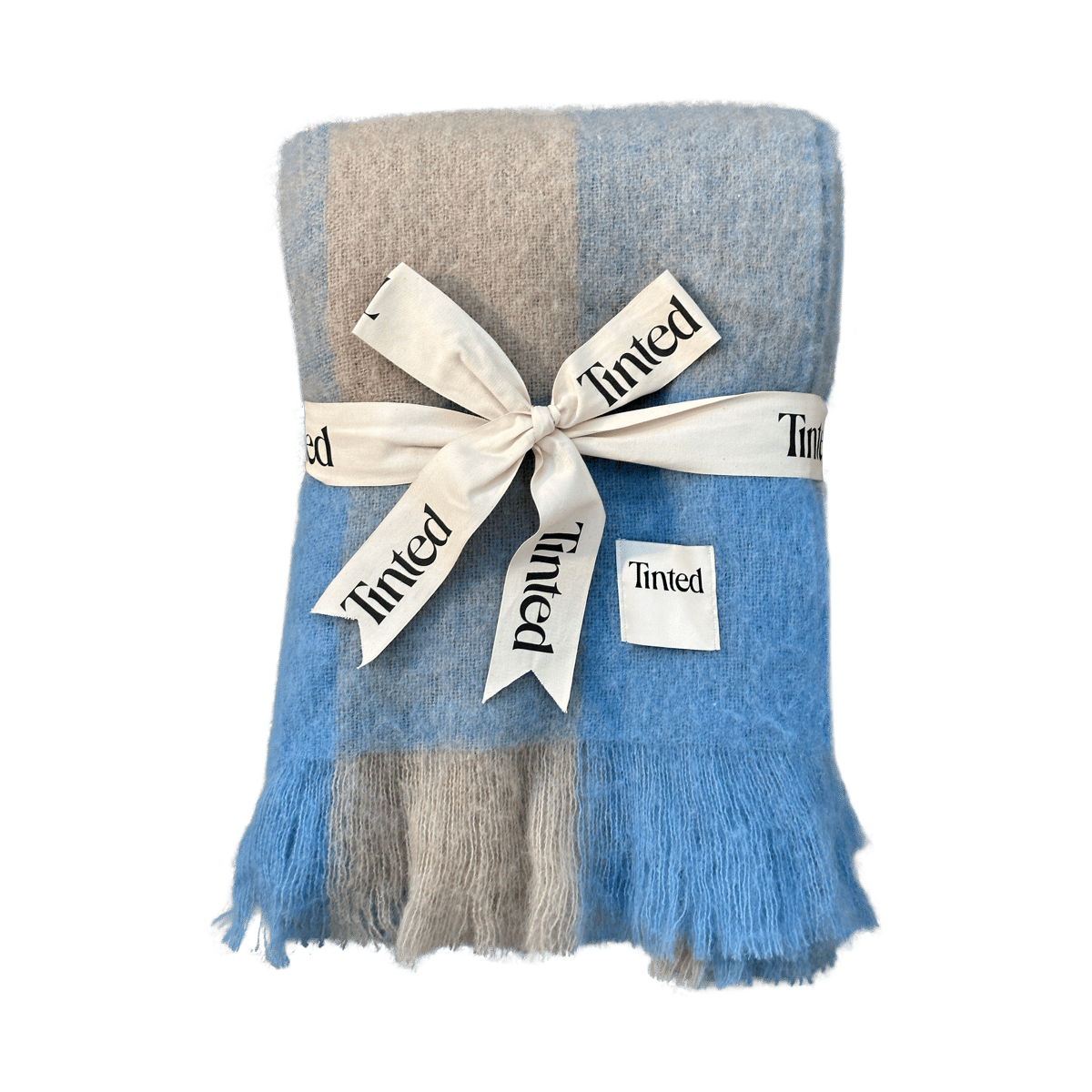 Tinted Ahlblom villahuopa 130x170 cm Beige-blue | Skandinaavinen Sisustus | Villahuovat & Villaviltit | Beige
