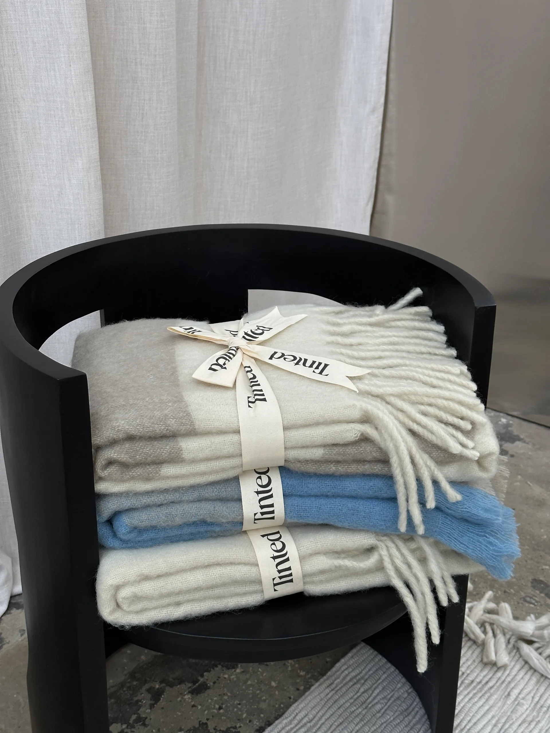 Ahlblom villahuopa 130x170 cm, Beige-blue Tinted