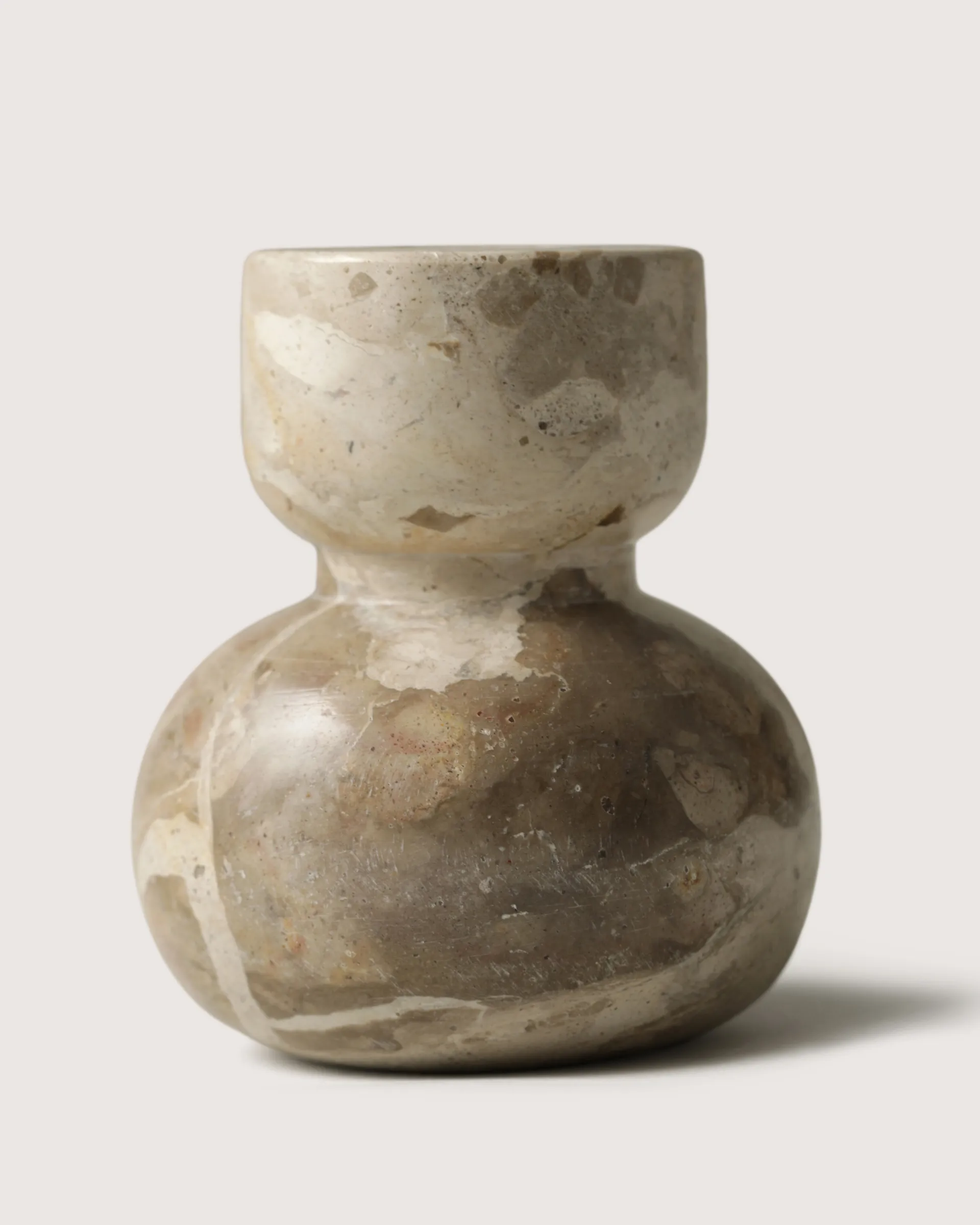 Asker kynttilänjalka 10 cm, Beige Tinted