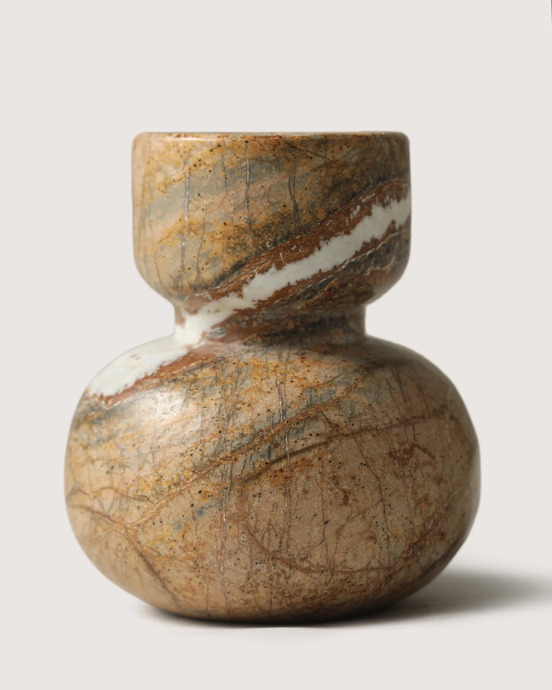 Asker kynttilänjalka 10 cm, Red Tinted