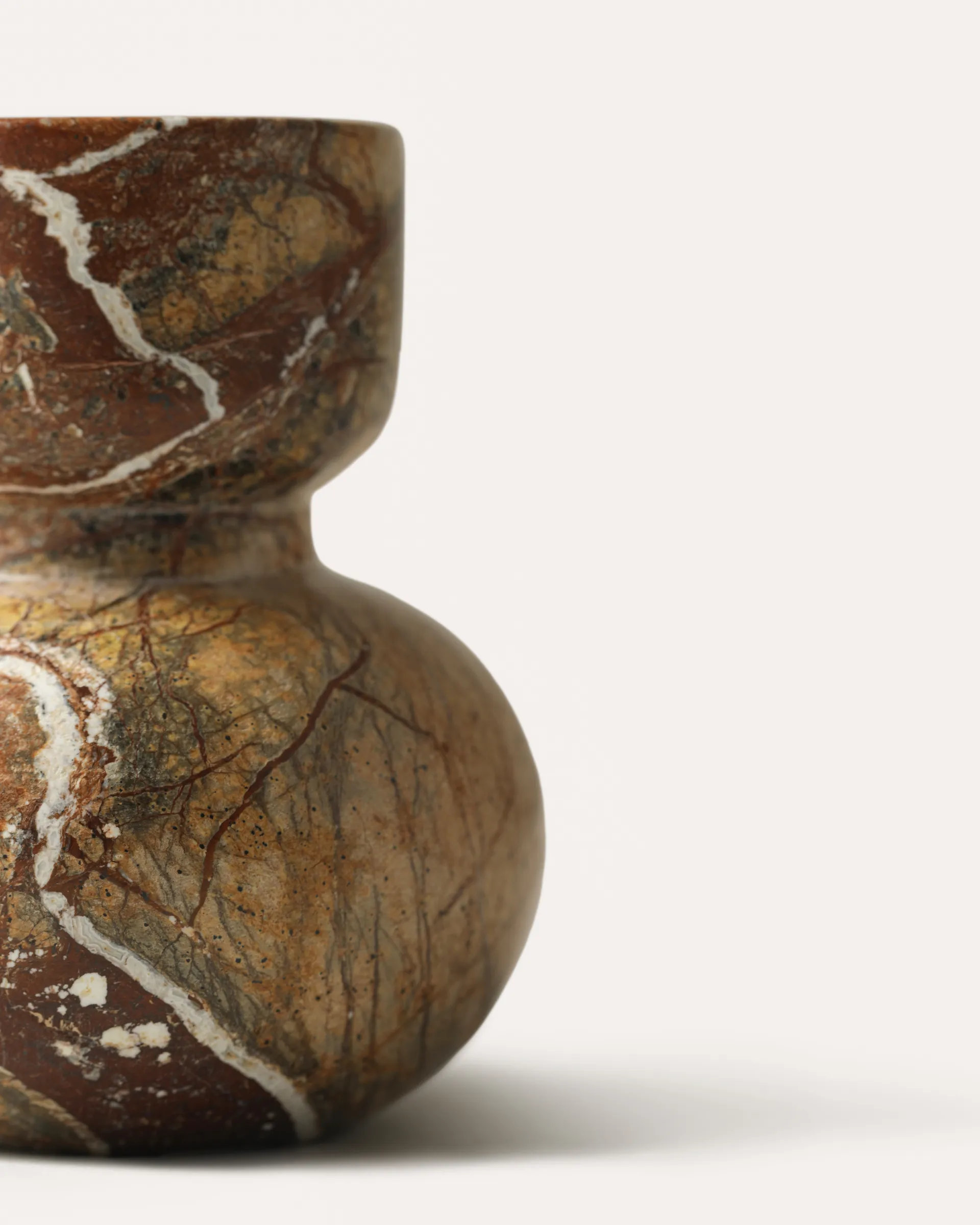 Asker kynttilänjalka 10 cm, Red Tinted