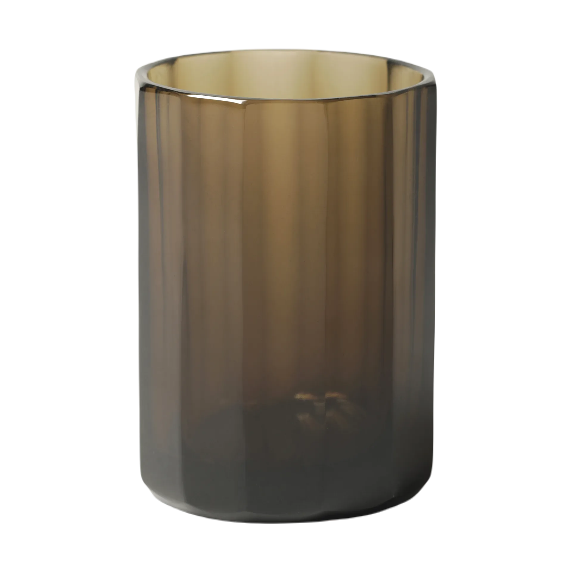 Aspelin kynttilälyhty Ø8x11 cm, Brown Tinted