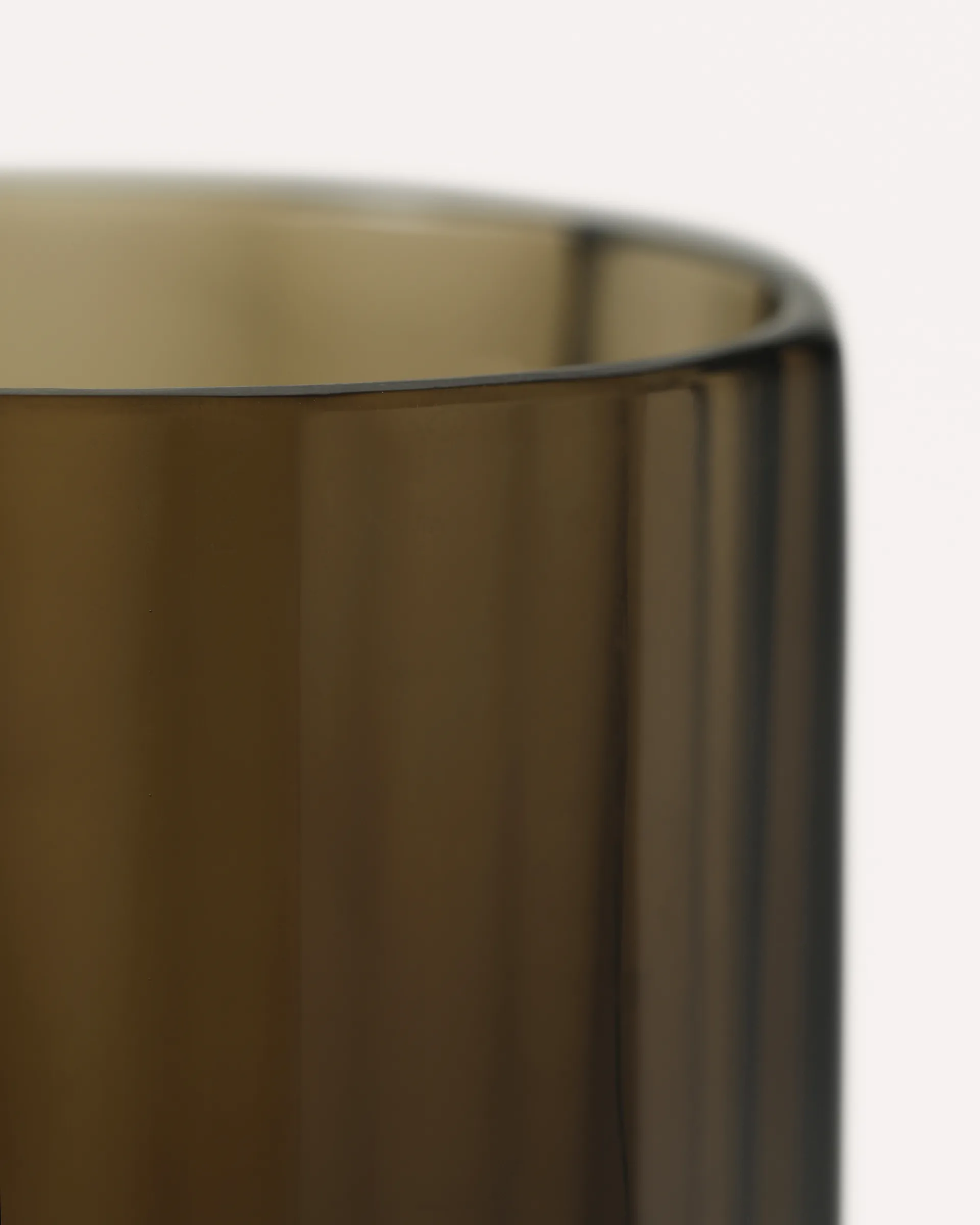 Aspelin kynttilälyhty Ø8x11 cm, Brown Tinted