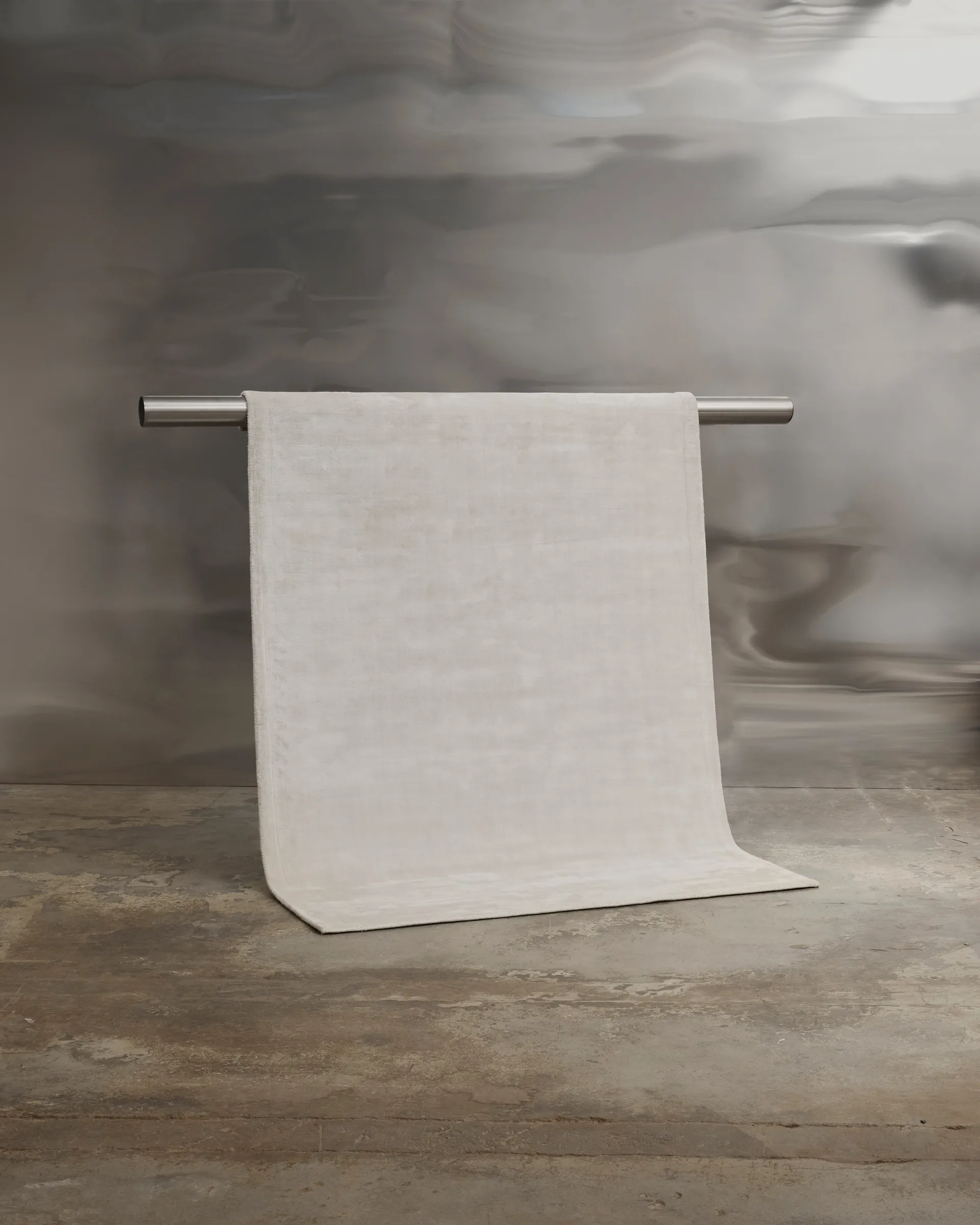 Backfjall viskoosi matto 170x240 cm, Offwhite Tinted