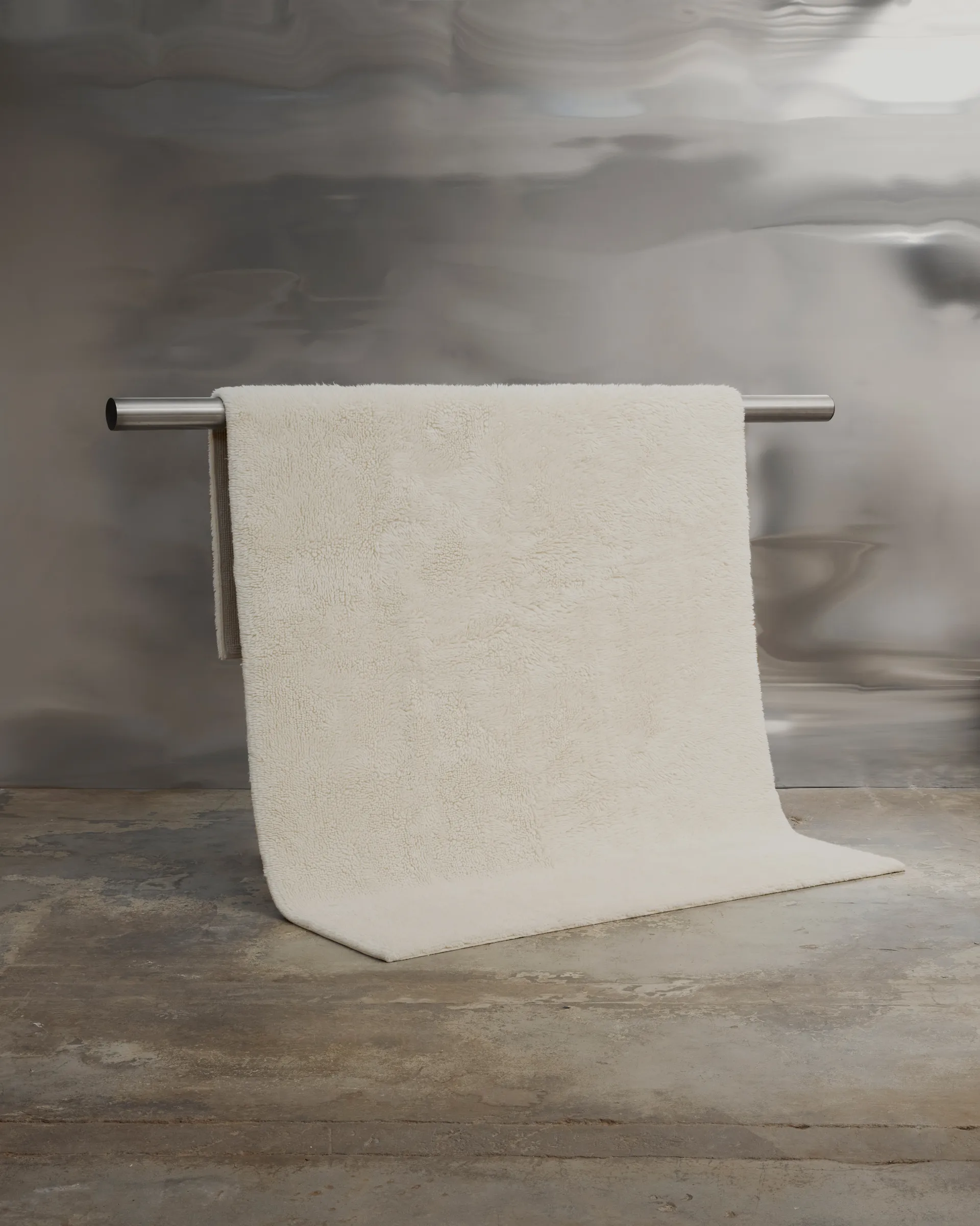 Bergius villamatto 170x240 cm, Offwhite Tinted