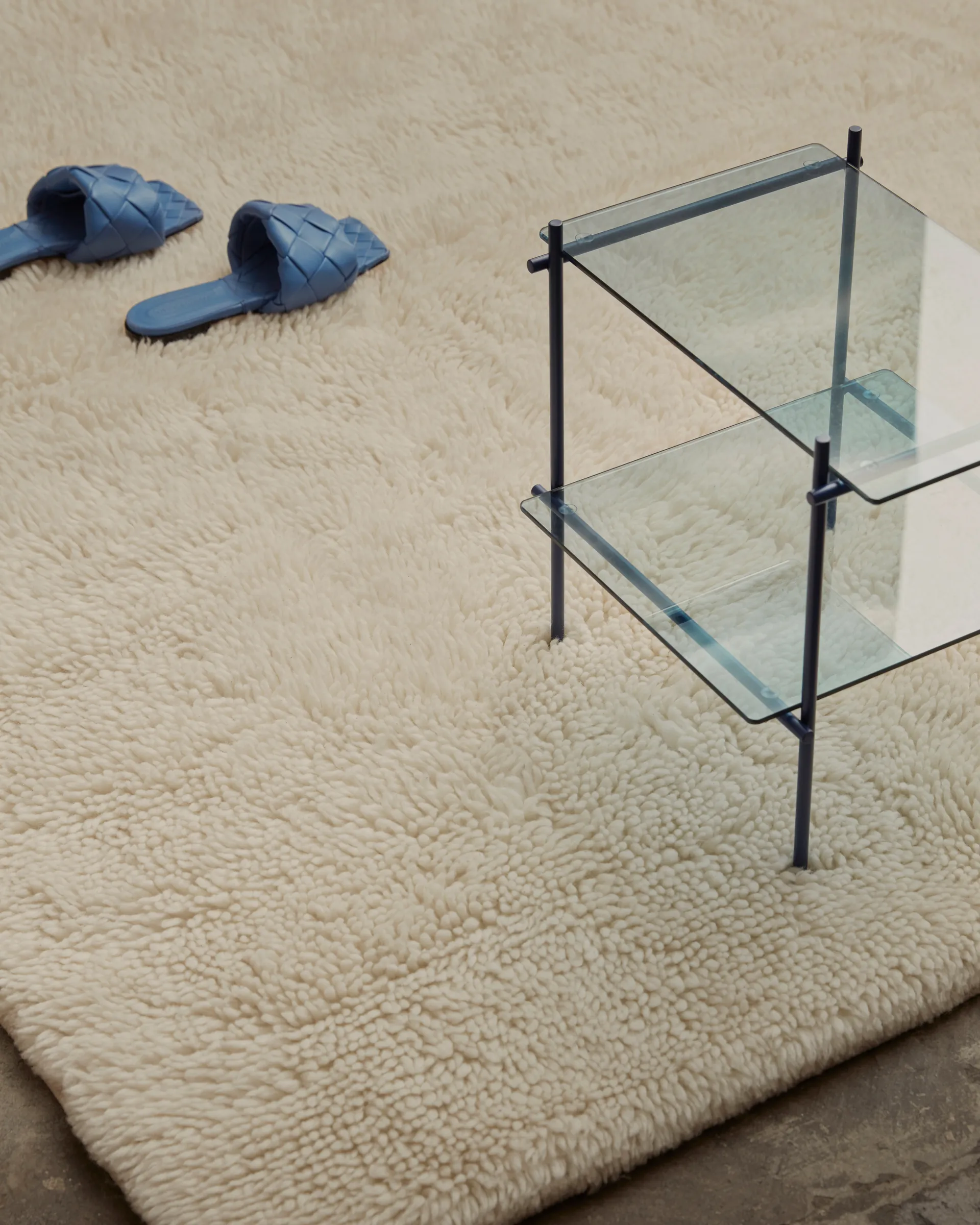 Bergius villamatto 250x350 cm, Offwhite Tinted