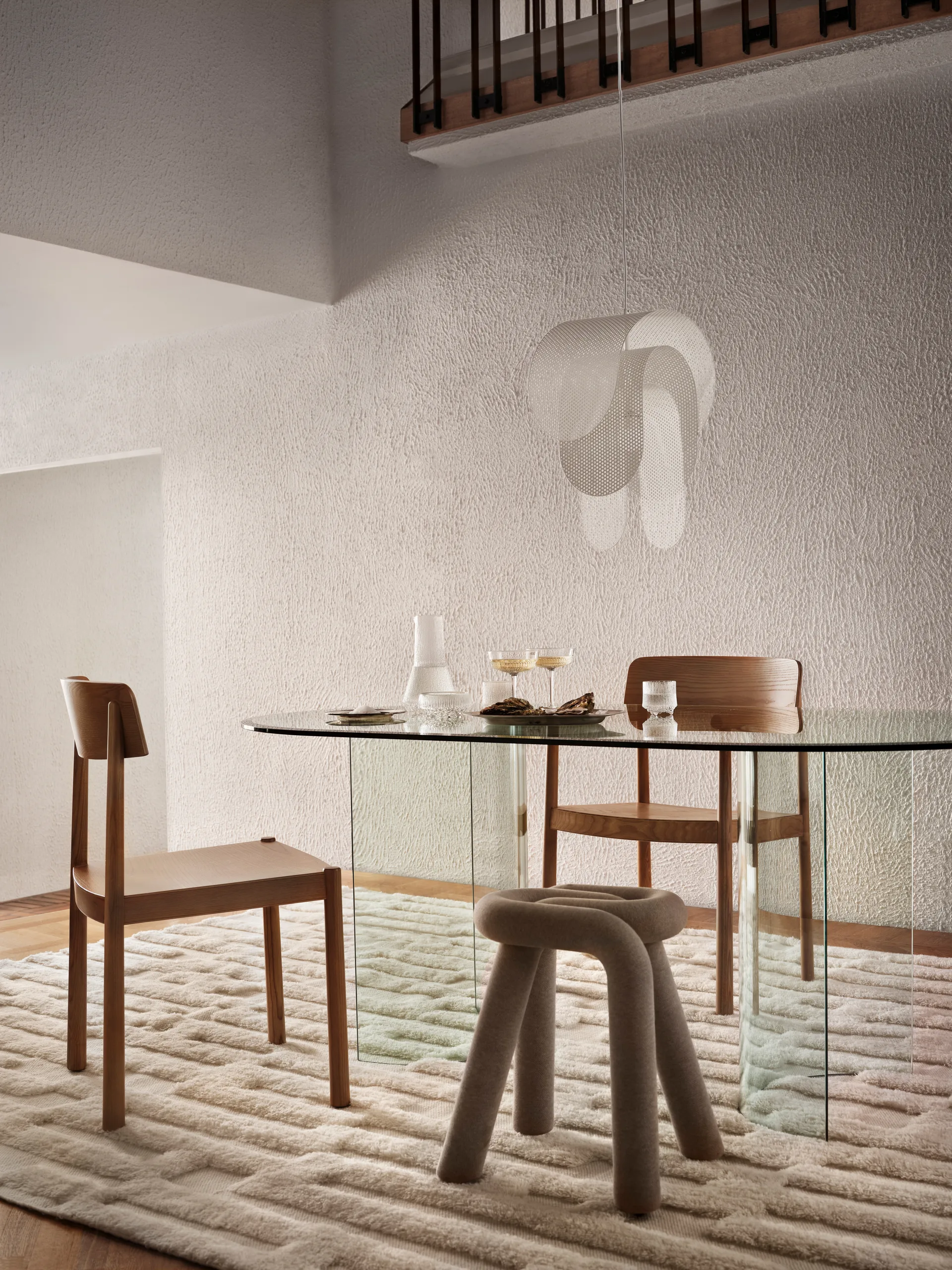 Bielke villamatto 160x230 cm, Offwhite Tinted